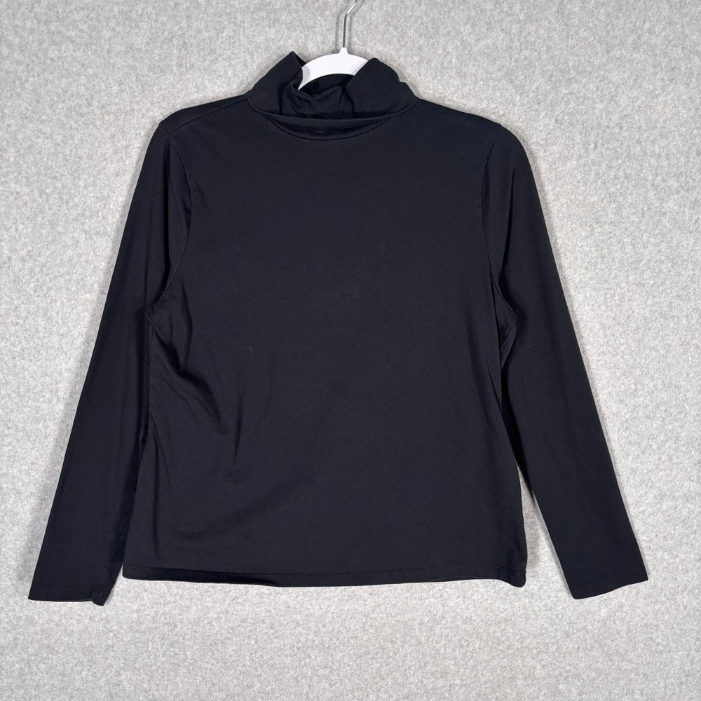 Style & Co Turtleneck PXL Black Long Sleeve Cotton‎ Poly Base Layer Minimalist